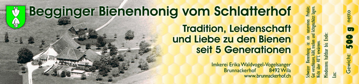 Honigetikette Beggingen - Kundensujet